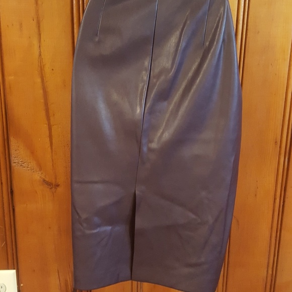Faux Leather Skirt - Picture 4 of 8